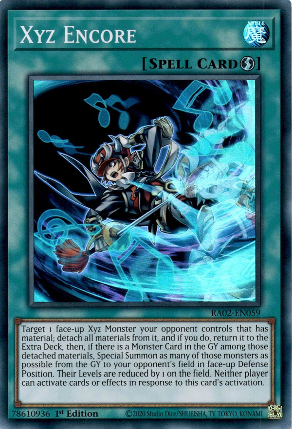Yugioh Xyz Encore RA02-EN059 Super Rare 1st Edition NM