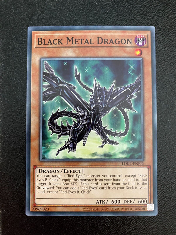 Yugioh Black Metal Dragon LDK2-ENJ06 Common Unlimited Edition NM