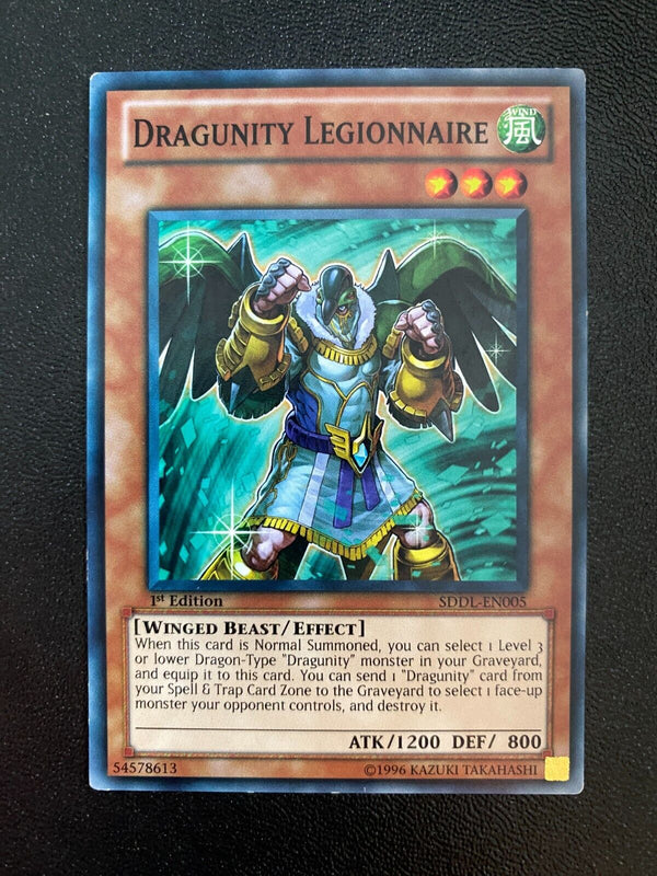 Yugioh Dragunity Legionnaire SDDL-EN005 Common 1st Edition LP