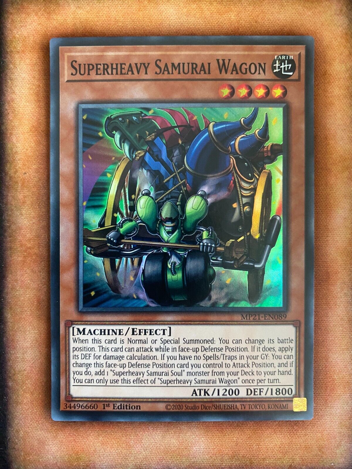 Yugioh Superheavy Samurai Wagon MP21-EN089 Super Rare 1st Edition NM