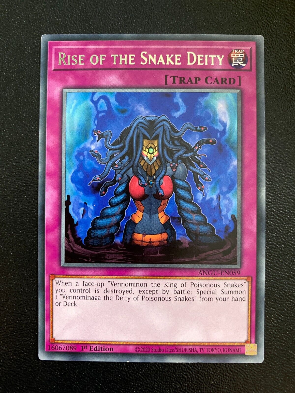 Yugioh Rise of the Snake Deity ANGU-EN059 Rare 1st Edition VLP/NM