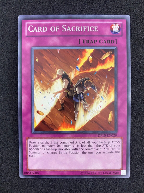 Yugioh Card Of Sacrifice DP10-EN029 Unlimited Rare NM-MINT