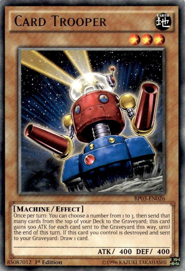 Yugioh Card Trooper BP03-EN026 Rare 1st Edition LP