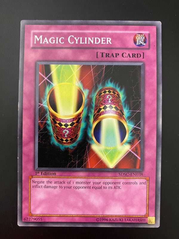 Yugioh Magic Cylinder SDSC-EN038 Common 1st Edition LP