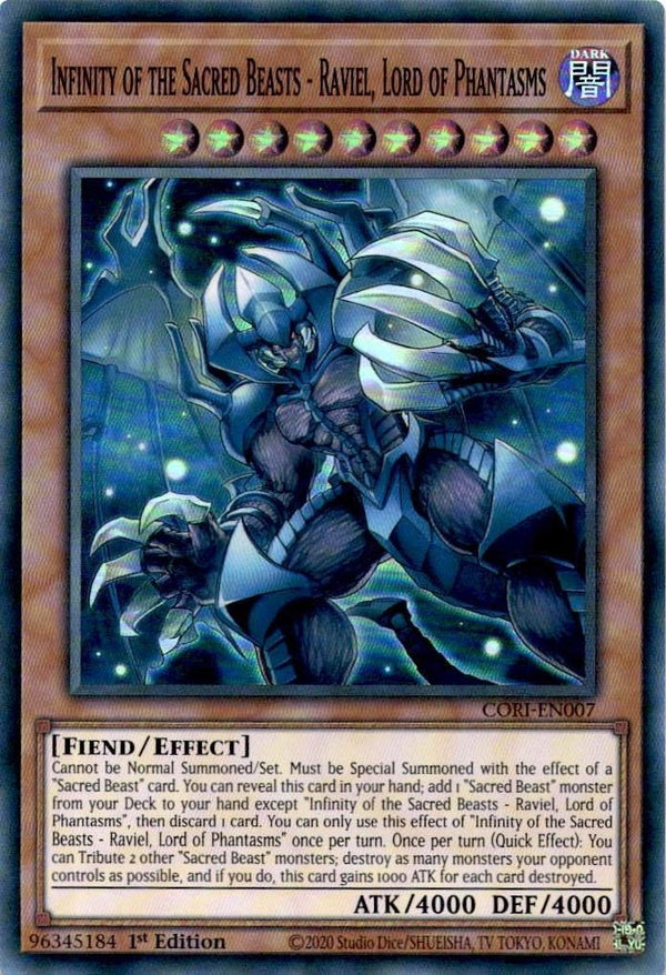 Yugioh Infinity of the Sacred Beasts - Raviel, Lord of Phantasms CORI-EN007 NM