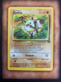 Pokemon Mankey 55/64 Jungle MP-LP