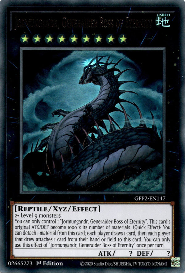 Yugioh Jormungandr, Generaider Boss Of Eternity GFP2-EN147 Ultra Rare 1st Ed NM