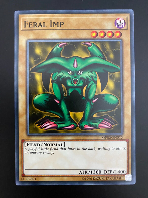 Yugioh Feral Imp OP05-EN015 Unlimited Edition NM