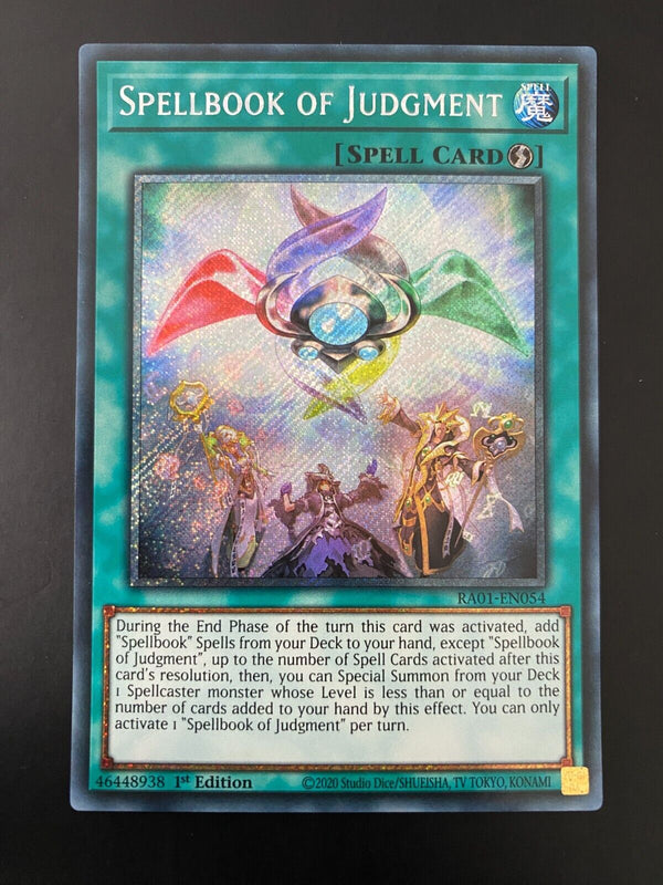 Yugioh Spellbook of Judgment RA01-EN054 Platinum Secret Rare 1st Edition NM/MINT