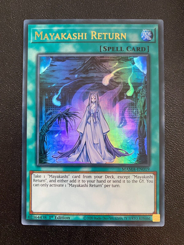 Yugioh Mayakashi Return MAMA-EN019 Ultra Rare 1st Edition NM/MINT