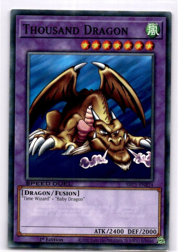 Yugioh Thousand Dragon SBC1-ENB24 Common 1st Edition NM