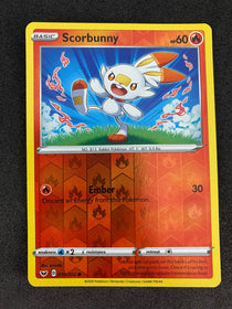 Pokemon Scorbunny 030/202 Sword Shield Reverse Holo NM-MINT 30/202