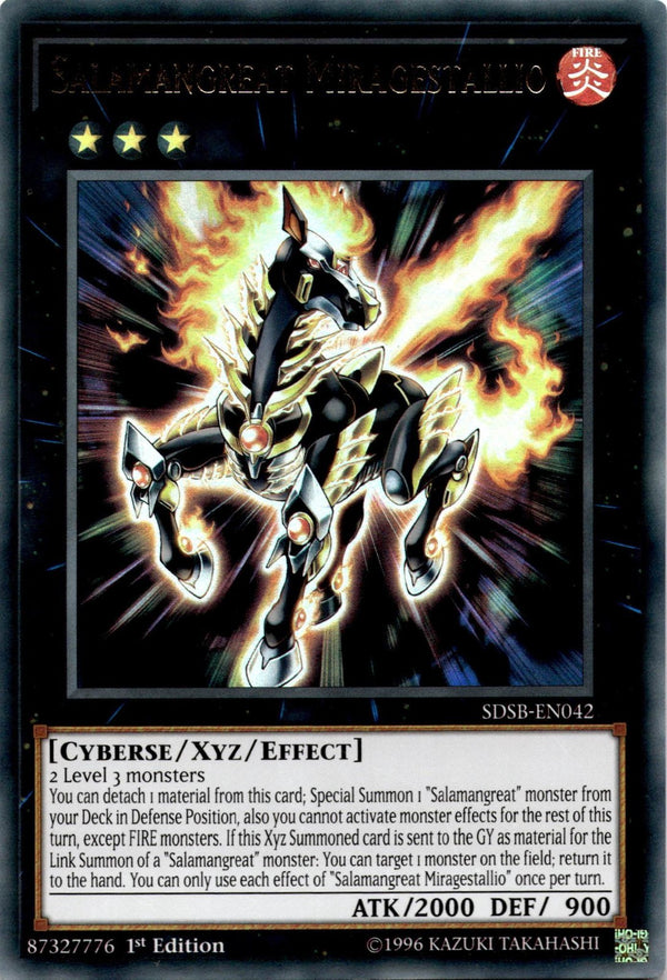Yugioh Salamangreat Miragestallio SDSB-EN042 Ultra Rare 1st Edition VLP/NM