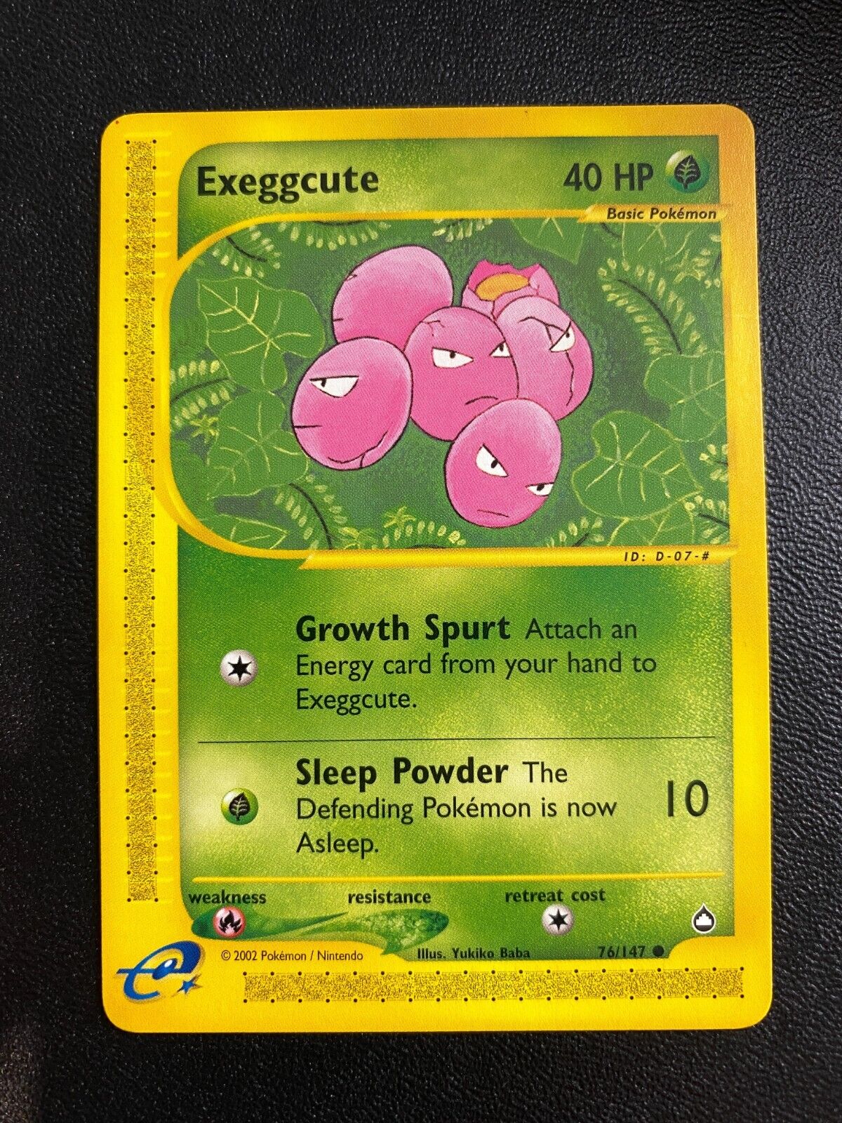 Pokemon Exeggcute 76/147 Aquapolis Non Holo LP