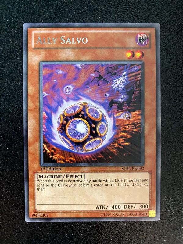 Yugioh Ally Salvo STBL-EN092 Rare 1st Edition LP/VLP