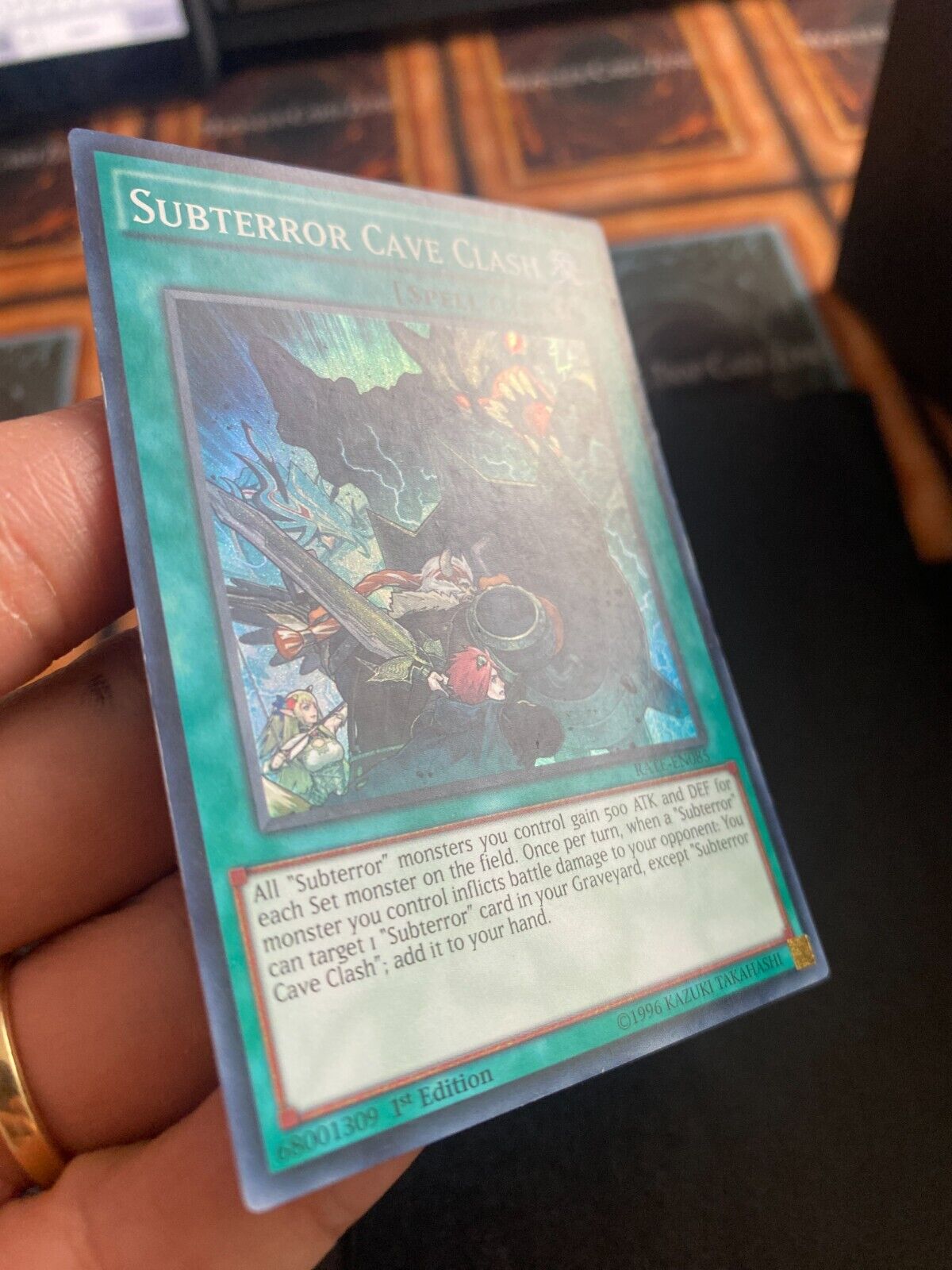 Yugioh Subterror Cave Clash RATE-EN085 Super Rare 1st Edition LP