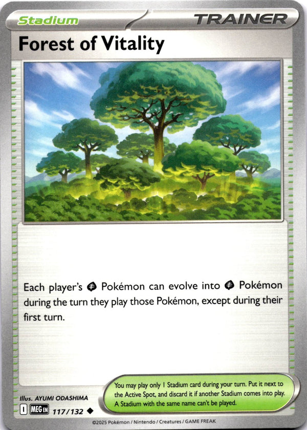 Pokemon Forest of Vitality 117/132 Mega Evolution Non Holo NM
