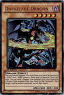Yugioh Darkflare Dragon SDDC-EN002 Ultra Rare 1st Edition DAMAGED