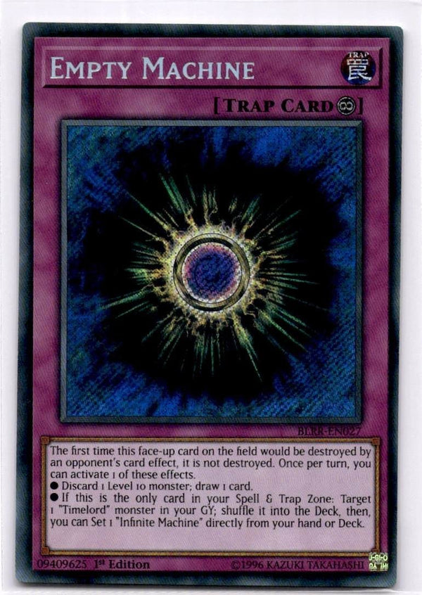 Yugioh Empty Machine BLRR-EN027 Secret Rare 1st Edition VLP/NM