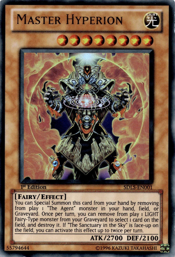 Yugioh Master Hyperion SDLS-EN001 Ultra Rare 1st Edition LP