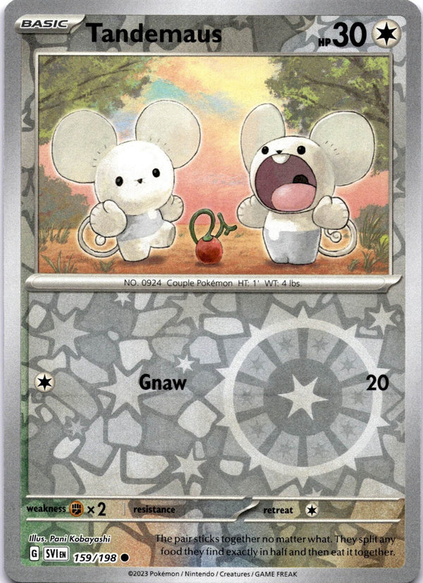 Pokemon Tandemaus 159/198 Scarlet Violet Base Reverse Holo NM