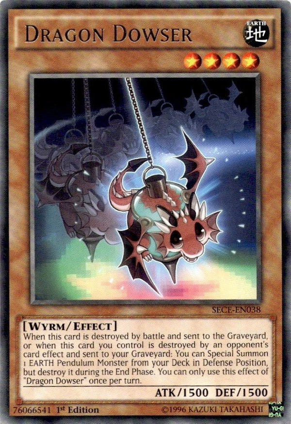 Yugioh Dragon Dowser SECE-EN038 Rare 1st Edition VLP/NM