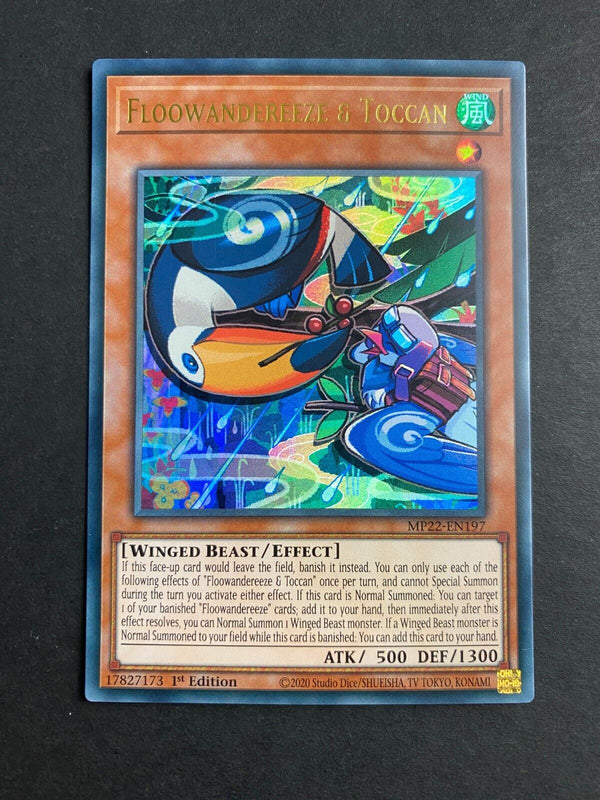 Yugioh Floowandereeze & Toccan MP22-EN197 Ultra Rare 1st Edition NM