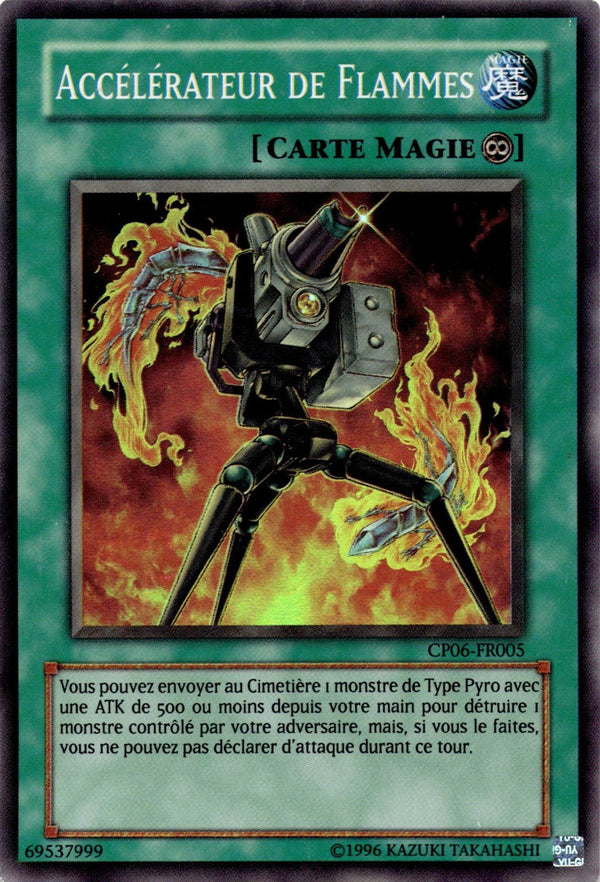 Yugioh Accélérateur De Flammes CP06-FR005 FRENCH Super Rare Unlimited Ed MP/LP