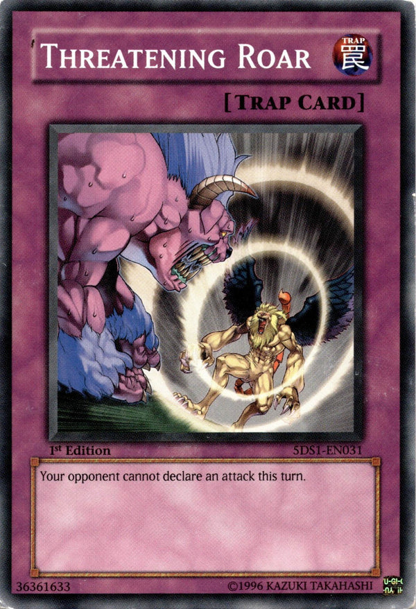 Yugioh Threatening Roar 5DS1-EN031 Common 1st Edition HP
