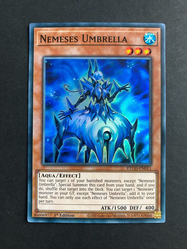 Yugioh Nemeses Umbrella ETCO-EN011 Super Rare 1st Edition NM