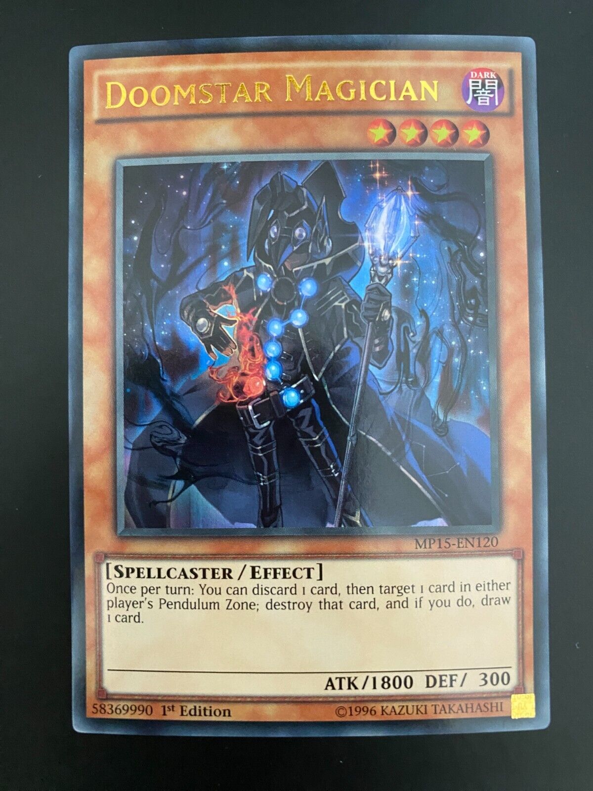 Yugioh Doomstar Magician MP15-EN120 1st Edition Ultra Rare NM-MINT