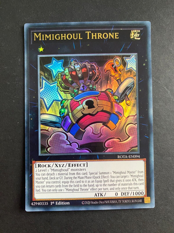 Yugioh Mimighoul Throne ROTA-EN094 Ultra Rare 1st Edition NM