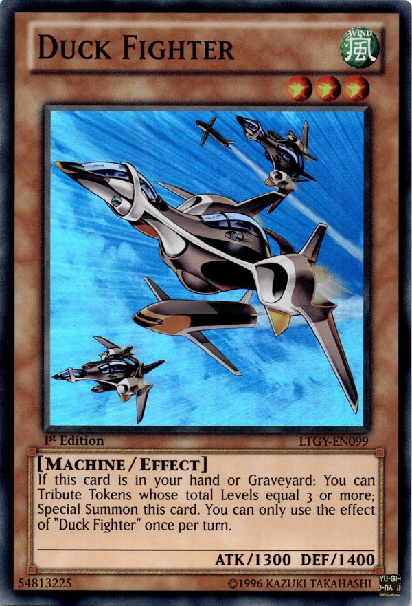 Yugioh Duck Fighter LTGY-EN099 Super Rare 1st Edition VLP/NM