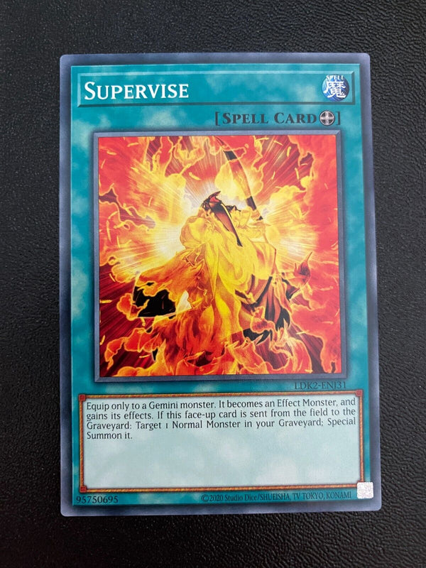 Yugioh Supervise LDK2-ENJ31 Common Unlimited Edition NM