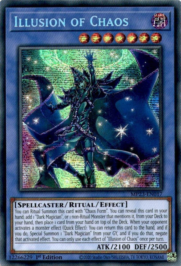 Yugioh Illusion of Chaos MP23-EN017 Secret Rare 1st Edition NM