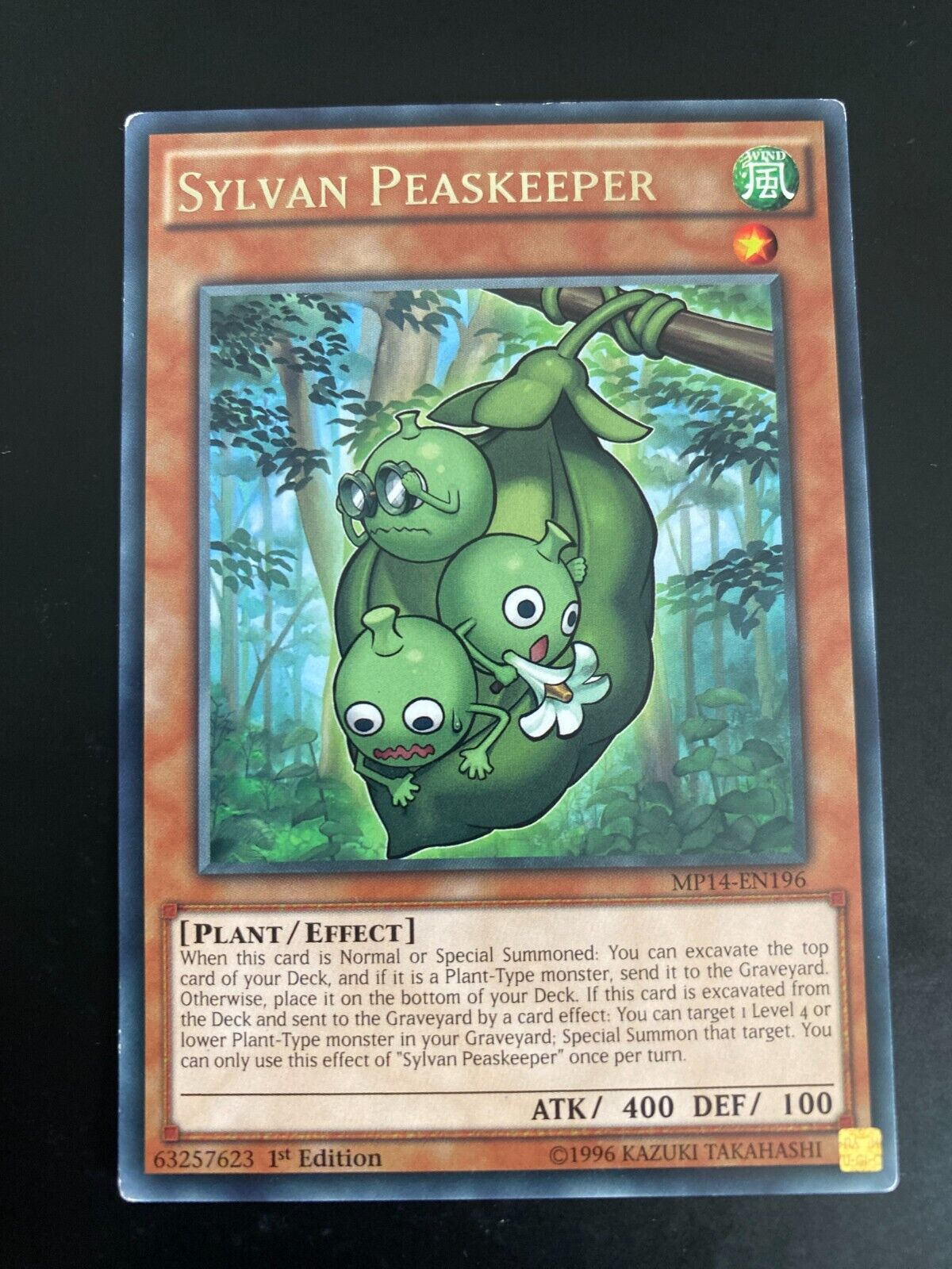 Yugioh Sylvan Peaskeeper MP14-EN196 Rare 1st Edition Light Play