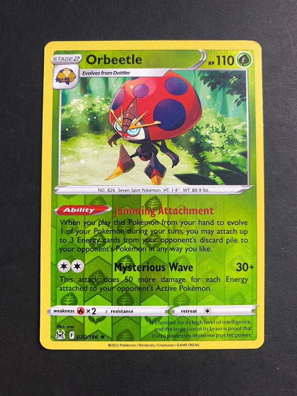 Pokemon Orbeetle 020/196 Lost Origin Reverse Holo NM