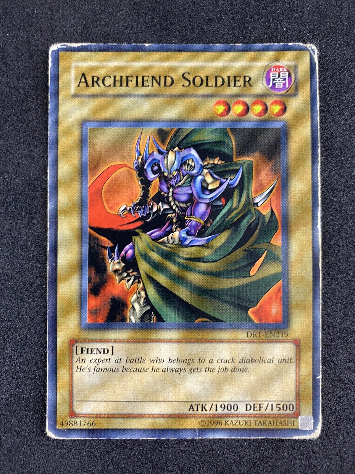 Yugioh Archfiend Soldier DR1-EN219 Common Dark Revelation V1 Unlimited HP