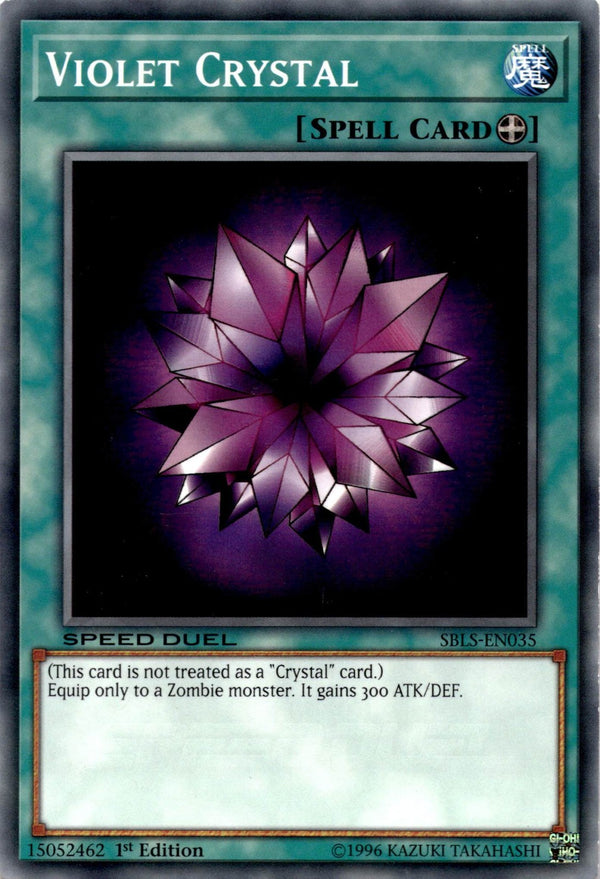 Yugioh Violet Crystal SBLS-EN035 Speed Duel Common 1st Edition LP