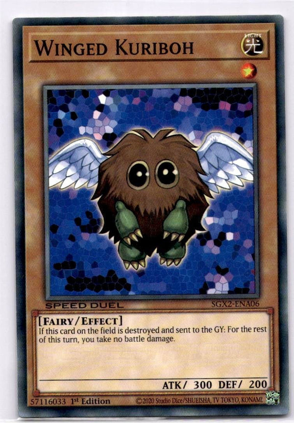 Yugioh Winged Kuriboh SGX2-ENA06 Common 1st Edition NM