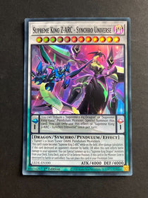 Yugioh Supreme King Z-ARC - Synchro Universe LEDE-EN100 Super Rare 1st Ed VLP/NM