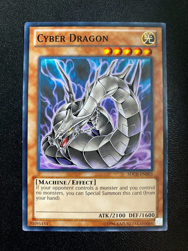 Yugioh Cyber Dragon SDCR-EN003 Common Unlimited Edition MP/LP (ALT ART)