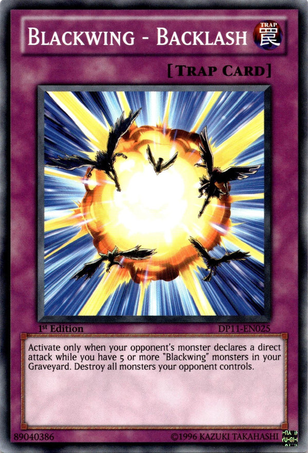 Yugioh Blackwing - Backlash DP11-EN025 Common 1st Edition NM