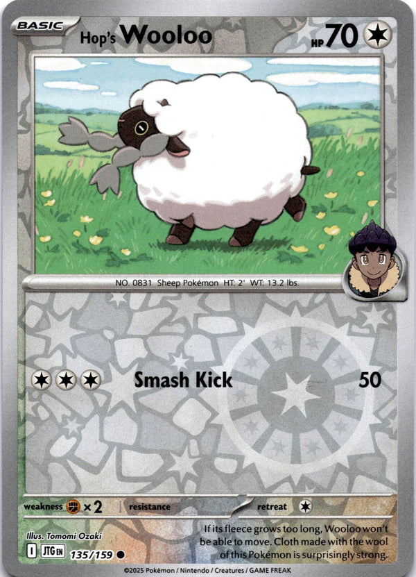 Pokemon Hop's Wooloo 135/159 Journey Together Reverse Holo NM