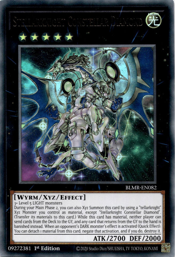 Yugioh Stellarknight Constellar Diamond BLMR-EN082 Ultra Rare 1st Edition NM