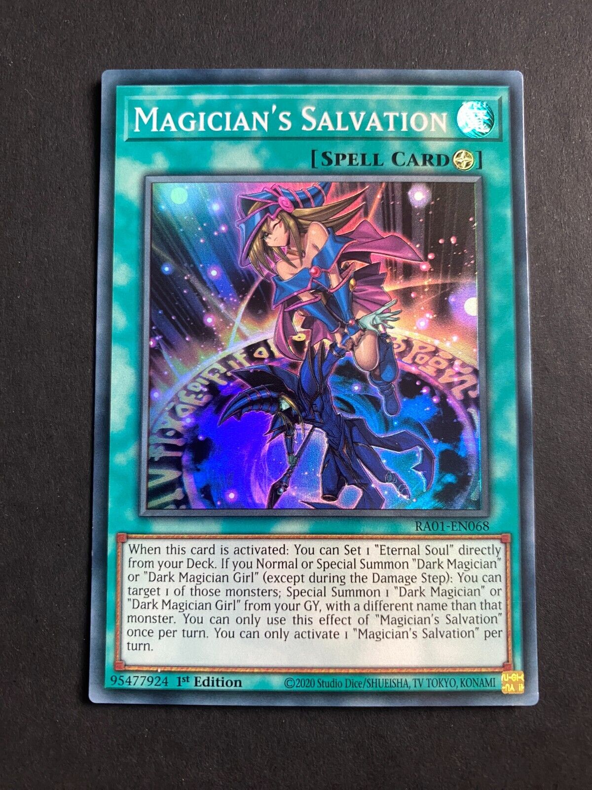 Yugioh Magician's Salvation RA01-EN068 Super Rare 1st Edition NM