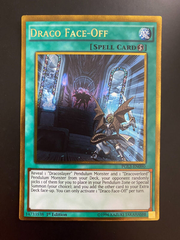 Yugioh Draco Face-Off PGL3-EN090 Gold Rare 1st Edition VLP/NM