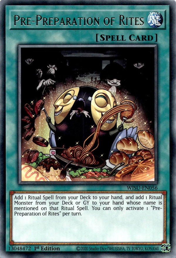 Yugioh Pre-Preparation of Rites WISU-EN056 Rare 1st Edition NM