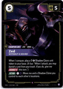 Riftbound Zed, Without a Sound 112/166 Vendetta Rare NM