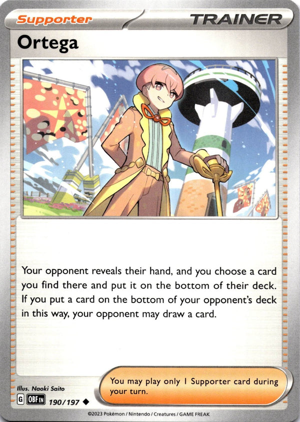 Pokemon Ortega 190/197 Obsidian Flames Non Holo NM